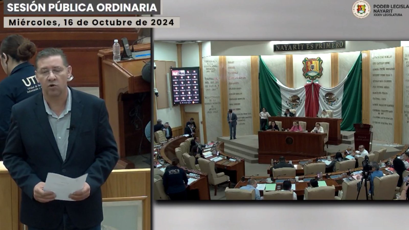 En el H. Congreso del Estado de Nayarit, retomamos la Sesión Permanente del 14 al 18 de octubre.